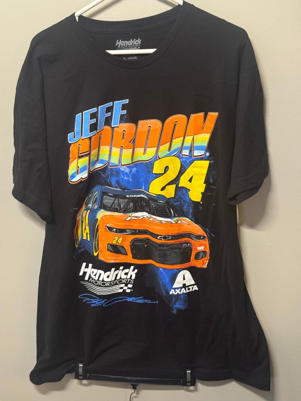 Jeff Gordon 24 NASCAR T Shirt Mens 2XL Hendrick Motorsports Axalta Black Racing
